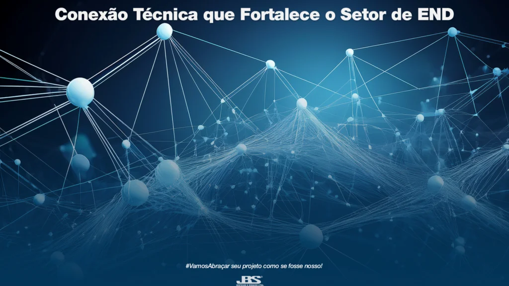 Representação visual das associações técnicas em END e do alinhamento técnico entre JBS ENSAIOS, ABENDI e ABRAINSP.